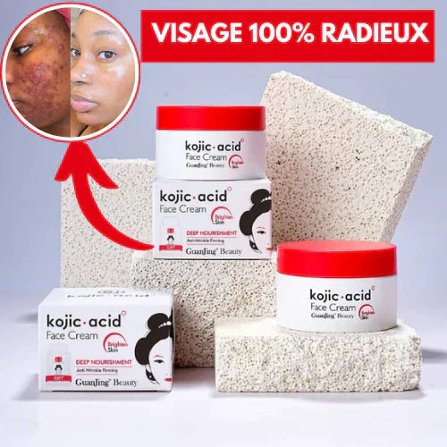 Crème Visage Kojic: Soin Complet Anti-Taches, Acné et Signes de l’Âge