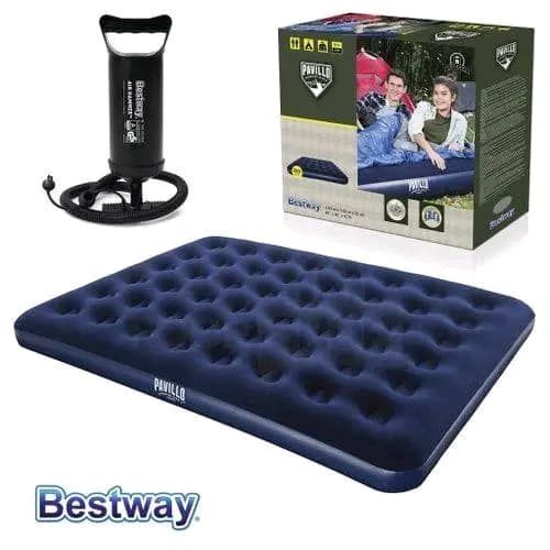 Matelas gonflable 01 et 02 places + pompe manuelle