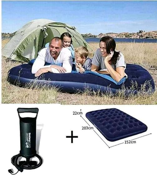 Matelas gonflable 01 et 02 places + pompe manuelle