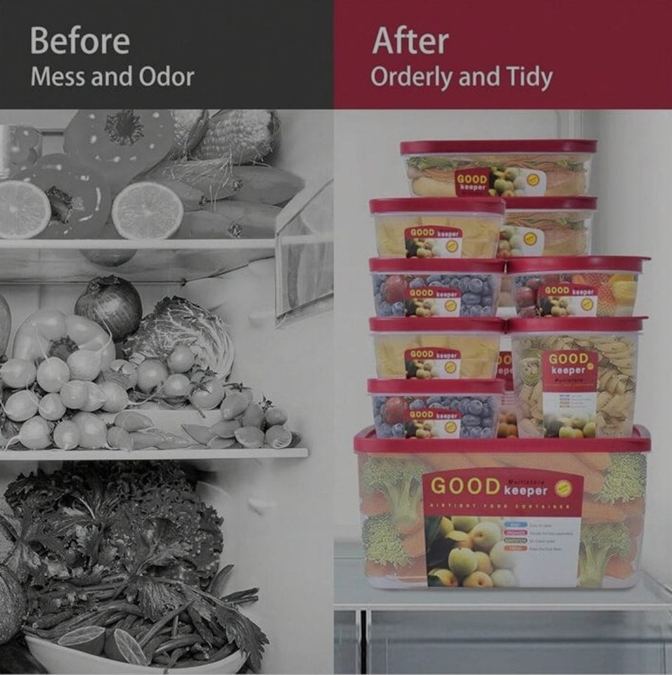 Boîte de rangement de 10 pieces en plastique