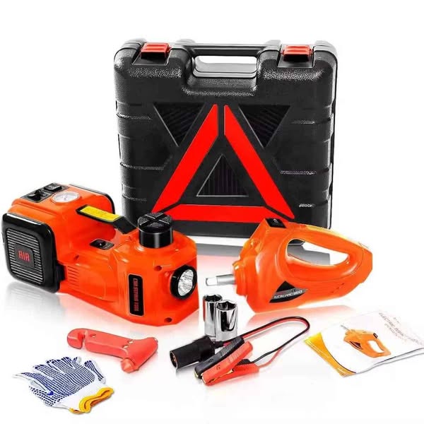 Cric Électrique Hydraulique 5 Tonnes – Changez Votre Pneu Sans Effort !