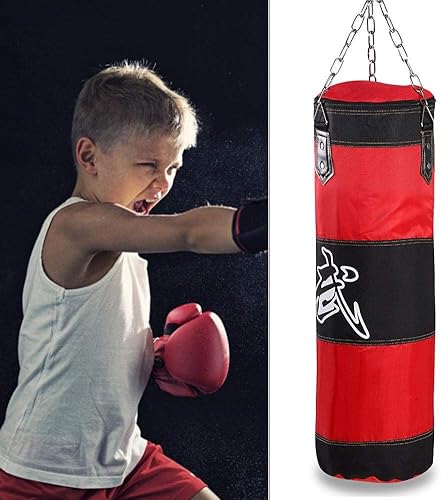 Sac de frappe avec gants de boxe pour enfants