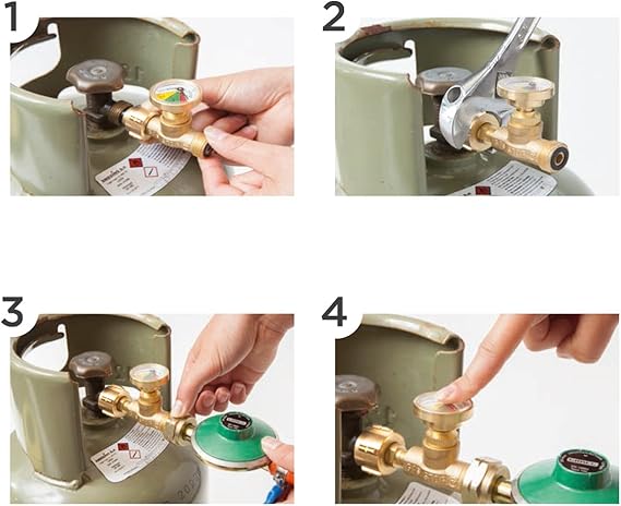 Détendeur intelligent de gaz avec manomètre de sécurité