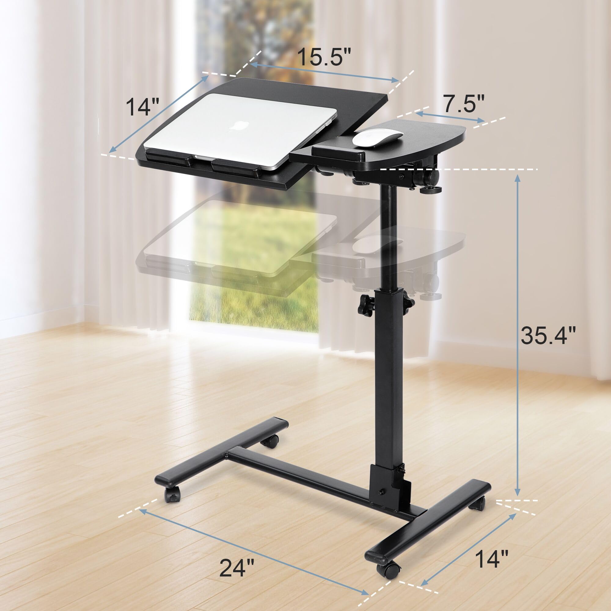 Table ajustable multifonction pour ordinateur portable – Travaillez confortablement partout