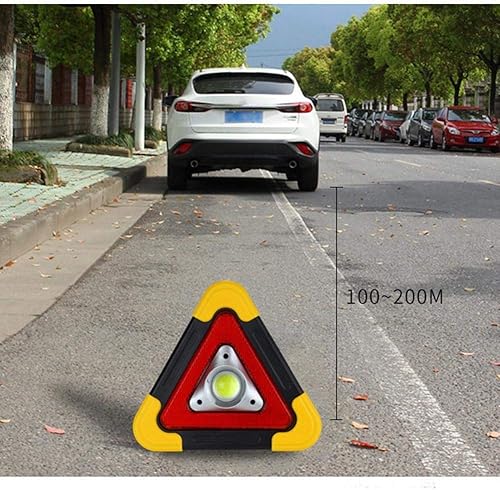 Feux triangulaires d'avertissement solaire 2 en 1 en cas d'urgence