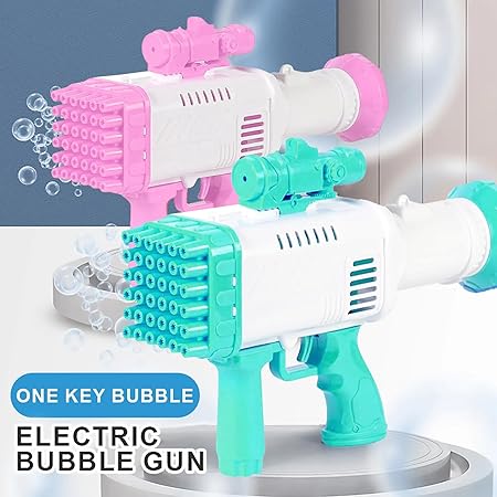 Pistolet lance-bulles pour garçons et filles avec piles rechargeables