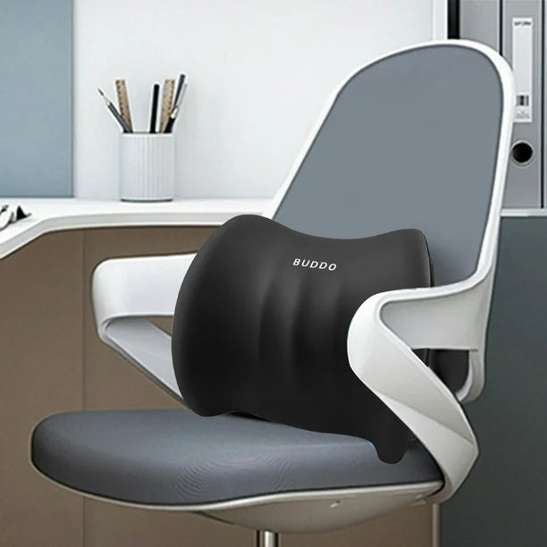 Coussin et Oreiller Lombaire en Mousse à Mémoire de Forme Ergonomique pour Voiture -