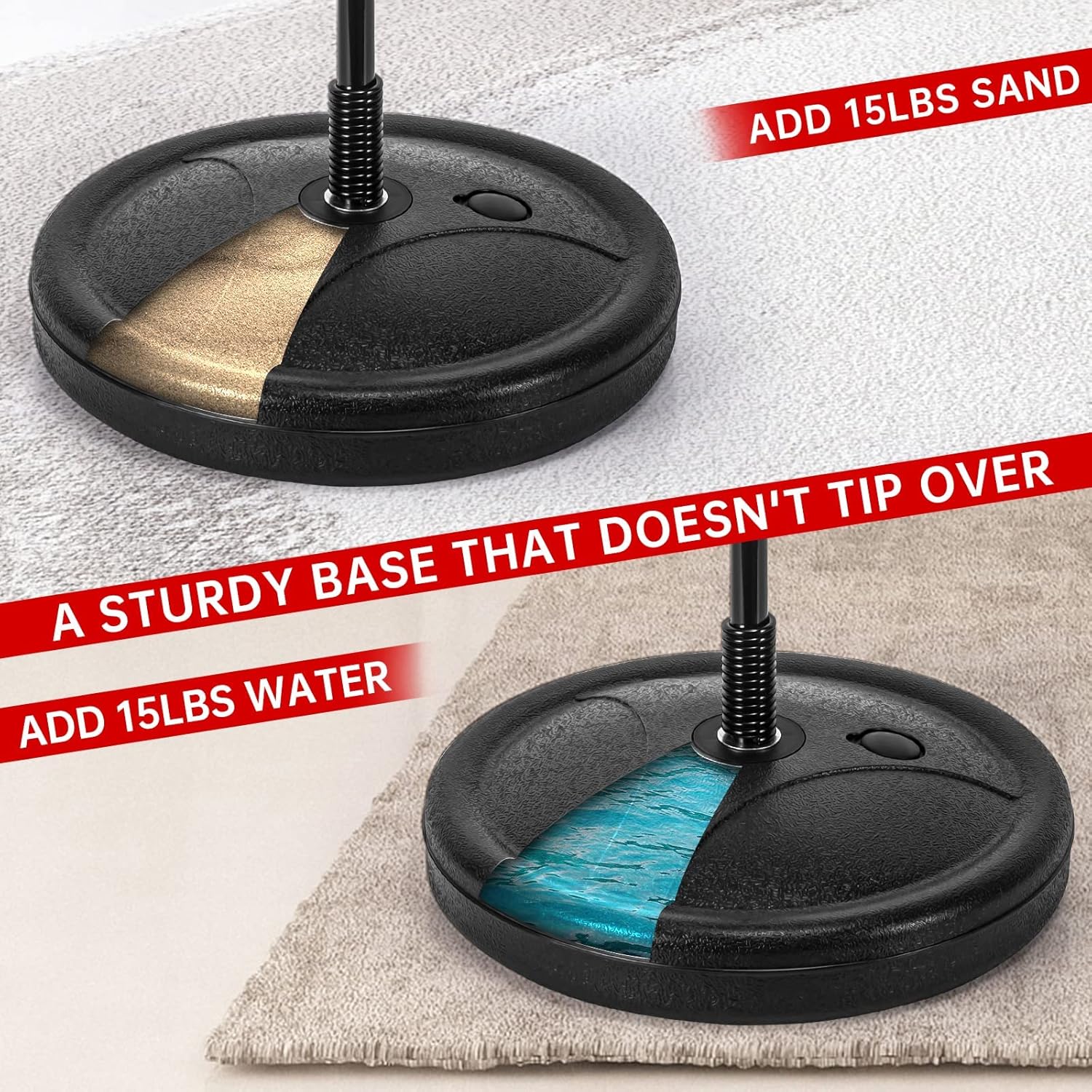 Sac de frappe de boxe pour enfants à hauteur réglable