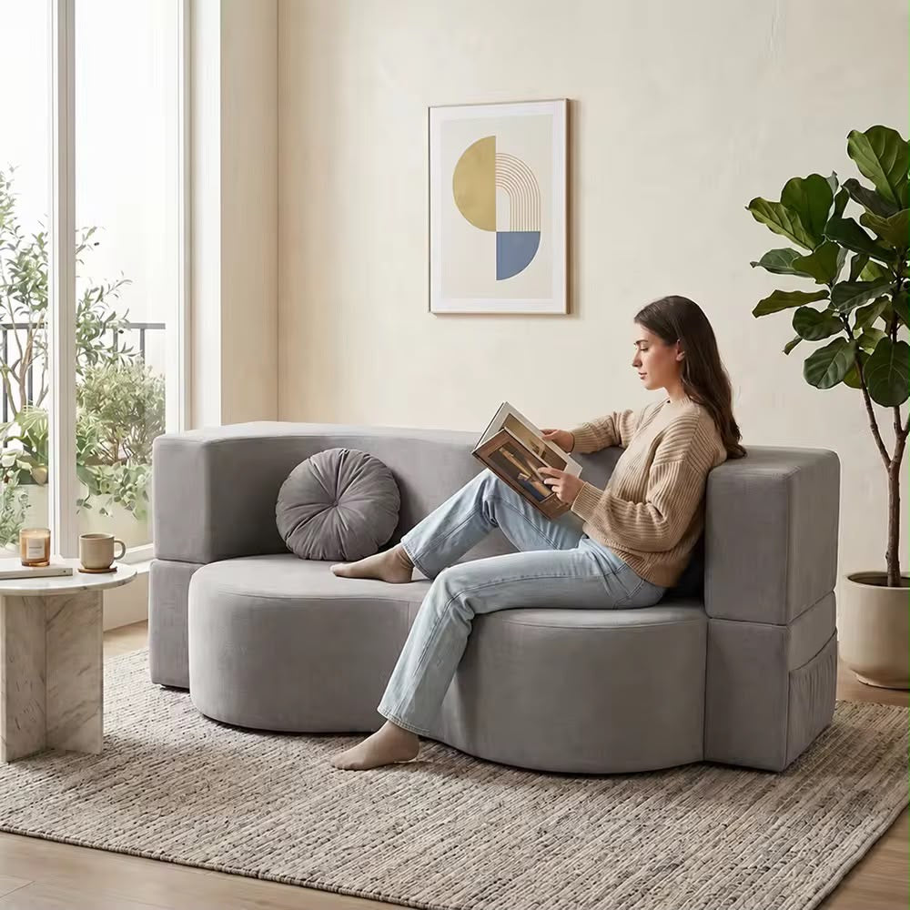 Canapé Lit Convertible modulable Premium 2-en-1