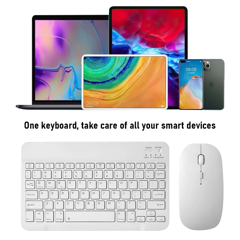 Kit Clavier & Souris Bluetooth pur téléphone, tAblette, ordinateur P Rechargeables