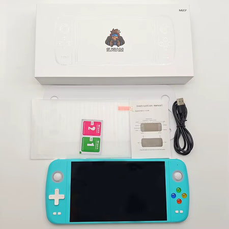 SJGAM M27 — Console Gaming Portable Tout-en-Un | Écran OLED 7" · 20 000+ Jeux · HDMI TV