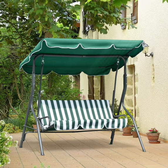 🌿 Balancelle de Jardin Premium avec Toit Élégant – Le Luxe de la Détente à Domicile