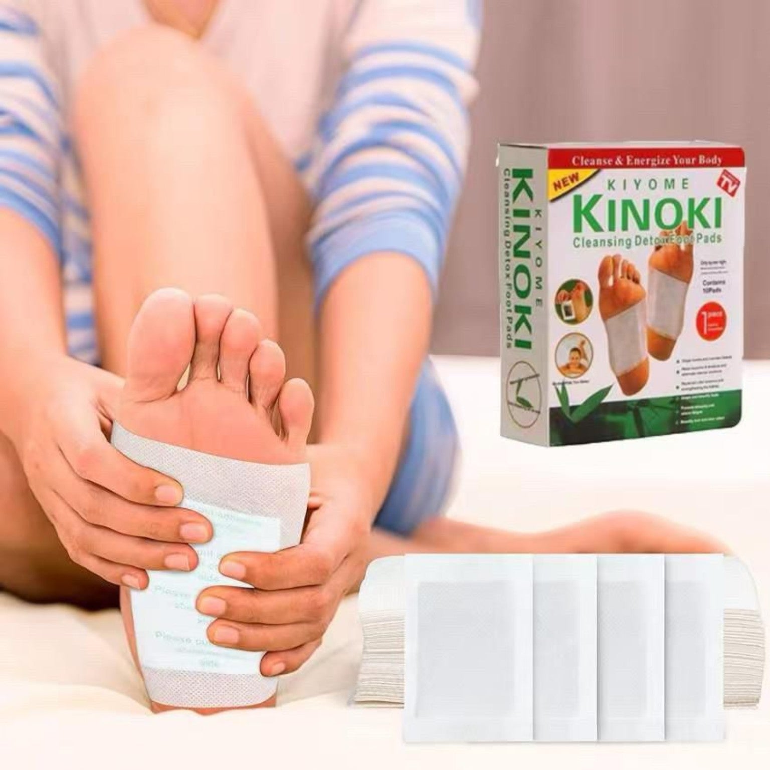 Libérez les toxines du corps avec 20 Patchs Détox Kinoki