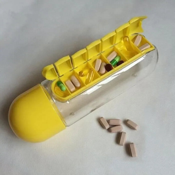 Gourde pilulier 2 en 1