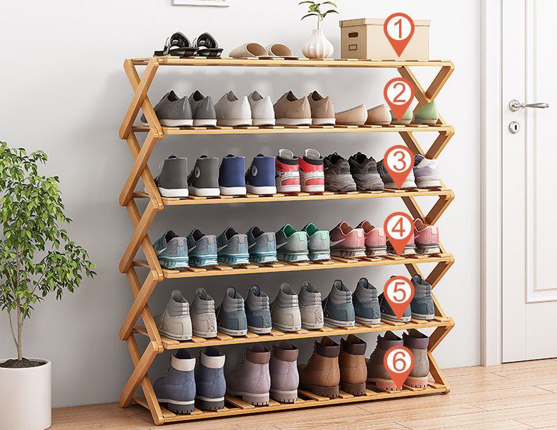 Etagère de chaussures en bois