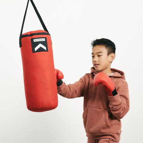 Sac de frappe avec gants de boxe pour enfants