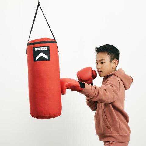 Sac de frappe avec gants de boxe pour enfants