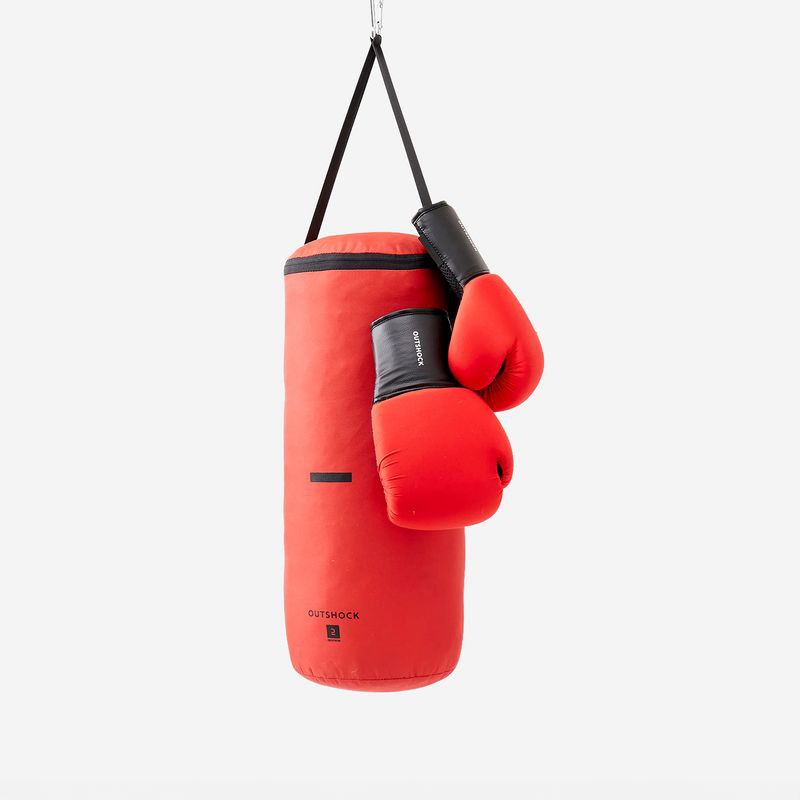 Sac de frappe avec gants de boxe pour enfants