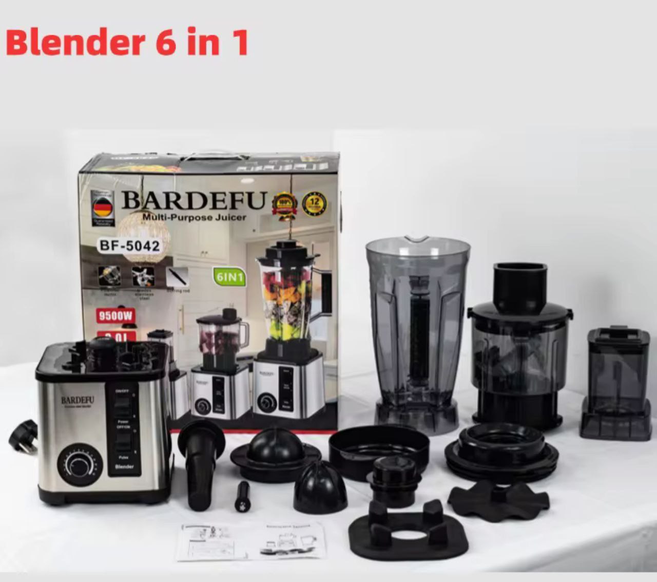 Mixeur Multifonction 6-en-1 BARDEFU