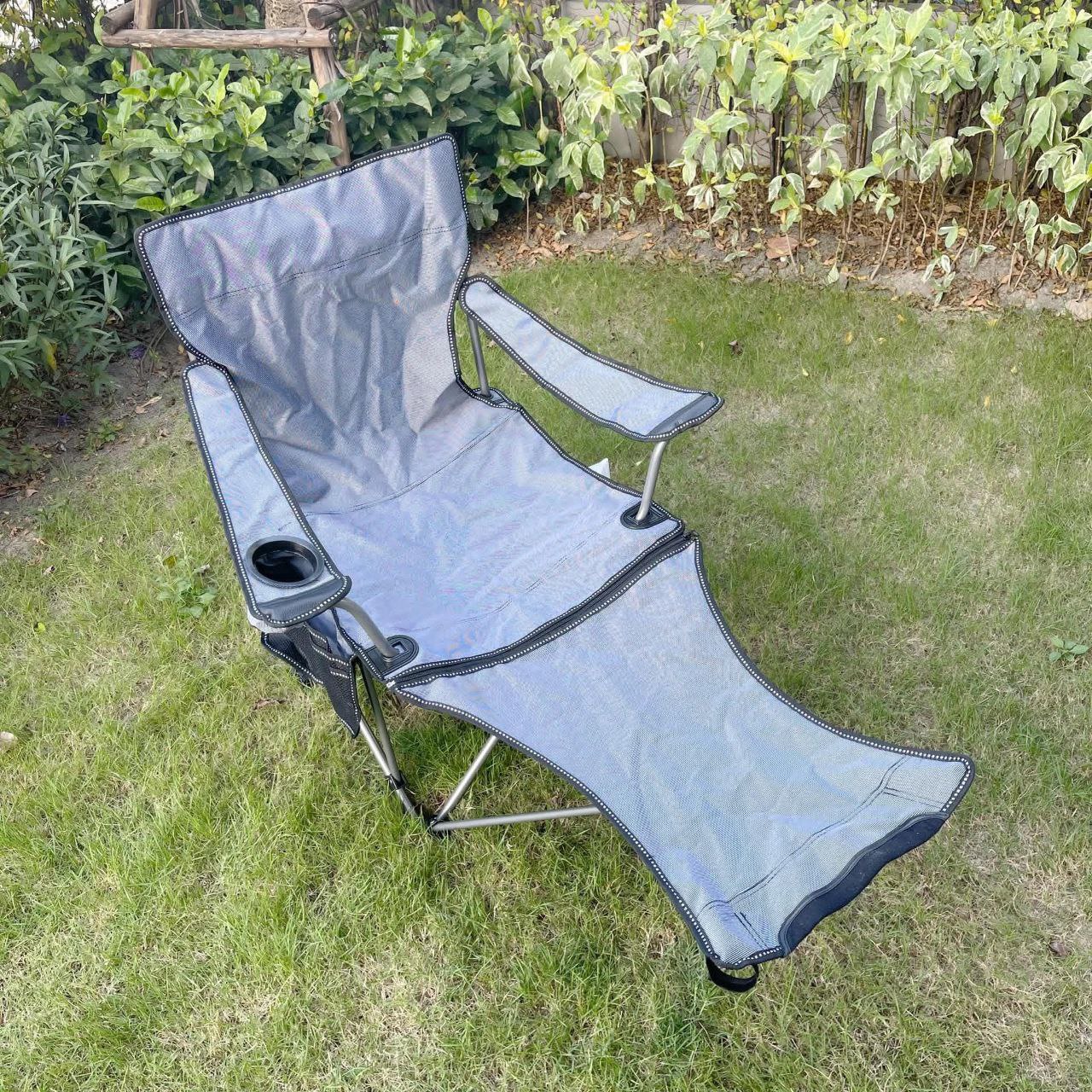 Chaise de camping Pliante avec Repose-Pieds