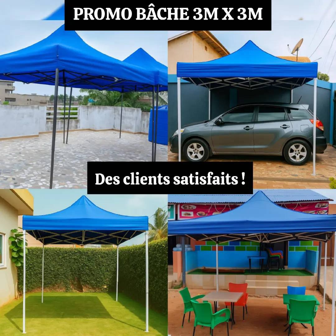 Promo Bâche Tente 3m x 3m pour 24H