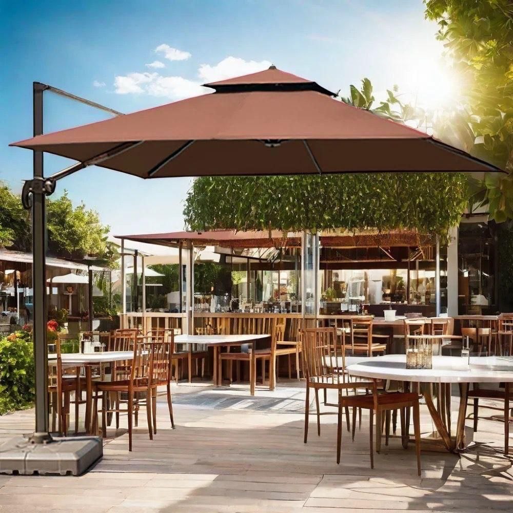 Grand parasol déporté  3x3m