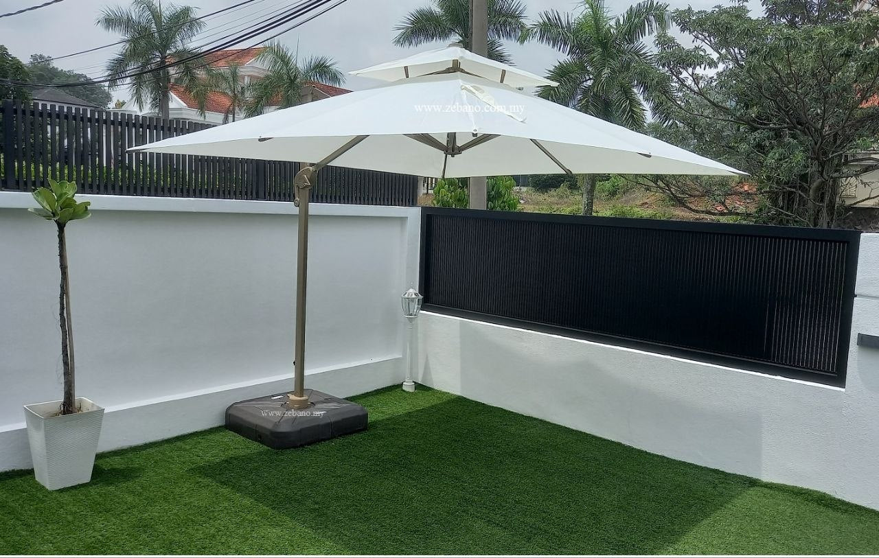 Grand parasol déporté  3x3m