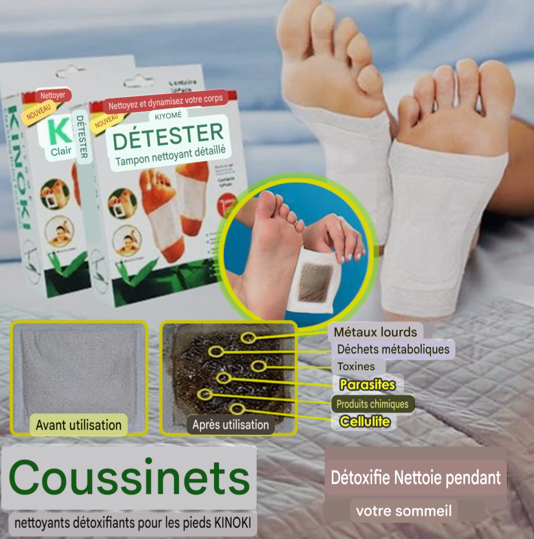 Libérez les toxines du corps avec 20 Patchs Détox Kinoki