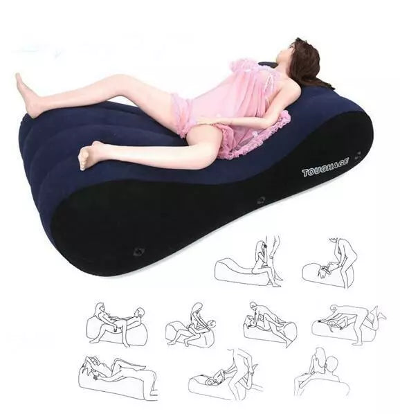 Canapé gonflable en forme de S